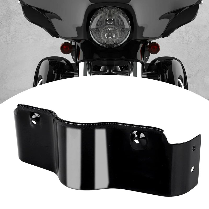 XMMT تنورة XMMT سوداء اللون بجناح الخفّاش الخارجي هدية سفلية لدراجة Harley Touring Street Glide FLHX 2006-2013 Electra Glide FLHT 1996-2013 - Image 1